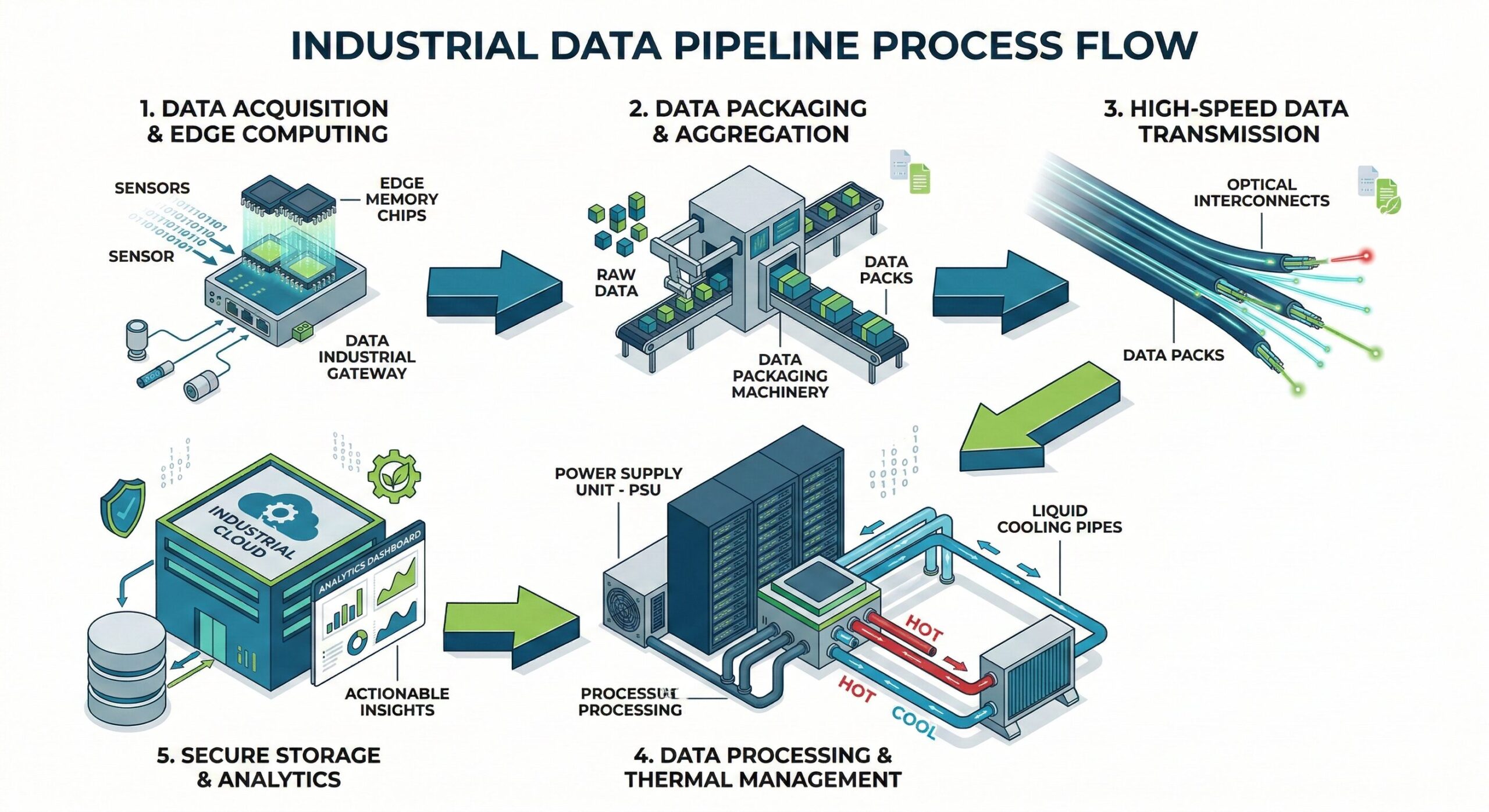 5가지 AI 데이터센터 인프라 병목의 상호 연결 구조